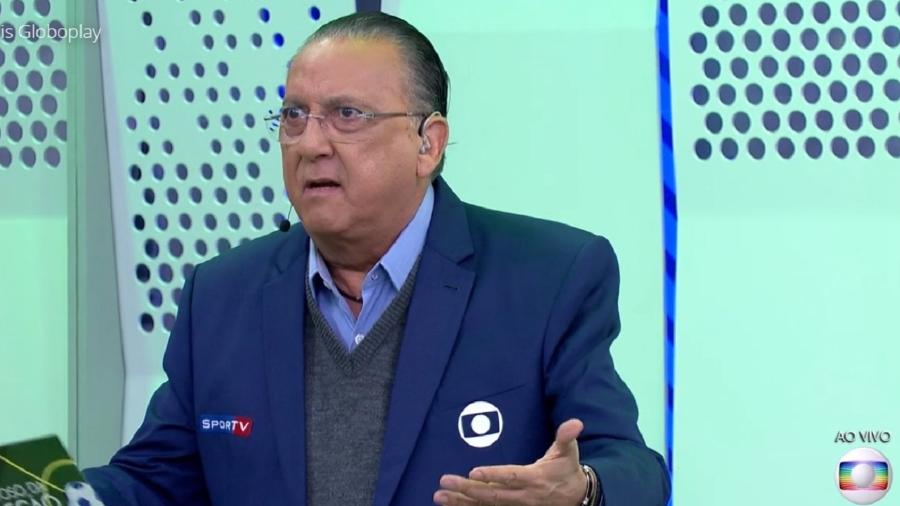 A TV Globo, de Galvão Bueno (foto), não transmitiu os jogos contra Peru e Uruguai pelas Eliminatórias para a Copa de 2022 - Reprodução