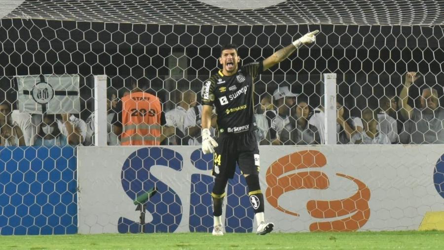 João Paulo, do Santos, contra o Cuiabá pelo Brasileirão 2021 - Divulgação/Santos FC
