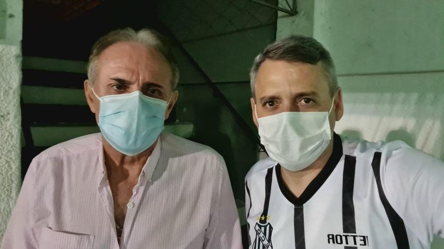 Presidente Edvaldo Soares ao lado do médico Ramail Pouzzas - Arquivo pessoal 