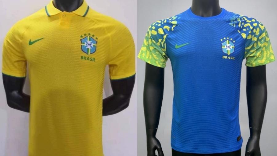 Supostos uniformes da seleção brasileira para a Copa do Mundo 2022 circulam nas redes sociais