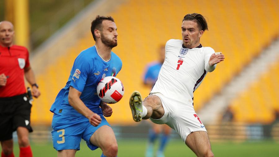 Itália e Inglaterra se enfrentaram hoje em jogo válido pela Liga das Nações - Eddie Keogh - The FA/The FA via Getty Images