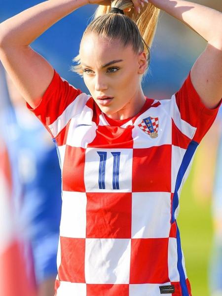 Ana Maria Markovic, jogadora da seleção croata, também trabalha como modelo - Reprodução/Instagram - @fanta2408