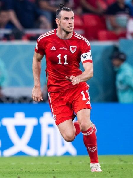 Gareth Bale, de País de Gales, em jogo contra os Estados Unidos na estreia pela Copa do Mundo - Richard Gordon/Icon Sportswire via Getty Images