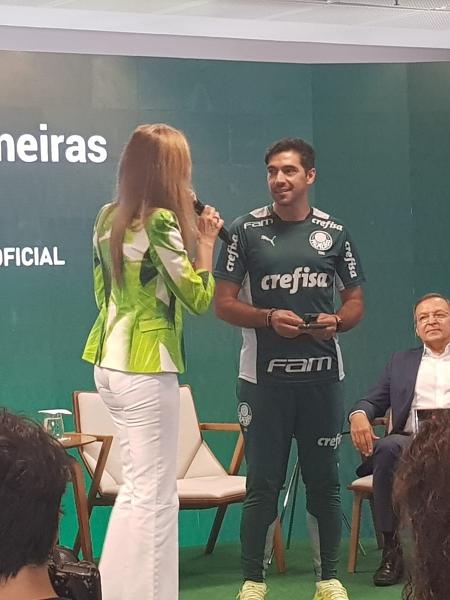 Abel Ferreira, técnico do Palmeiras, durante lançamento da Palmeiras Pay - Flávio Latif/Palmeiras