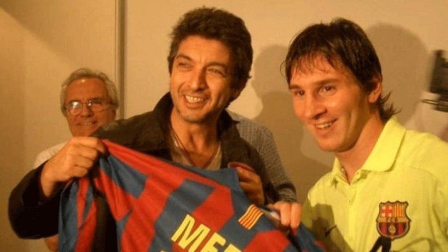 Ator Ricardo Darín e Lionel Messi em Barcelona em 2006 - Reprodução Instagram