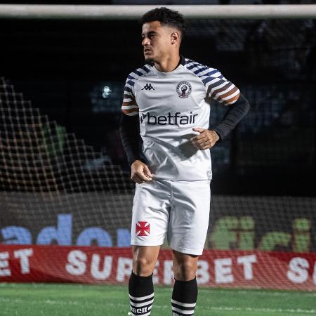 Philippe Coutinho, do Vasco, durante aquecimento antes de partida do Brasileirão