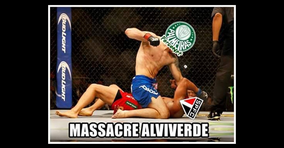 Memes da vitória do Palmeiras sobre o São Paulo - Reprodução / Facebook