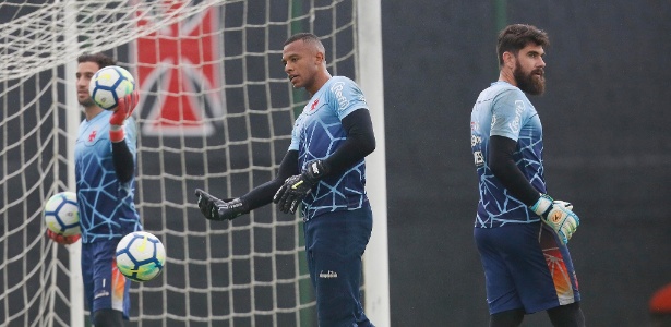 Martín Silva, Jordi e Fernando Miguel em treino do Vasco no CT - Rafael Ribeiro / Flickr do Vasco - Rafael Ribeiro / Flickr do Vasco