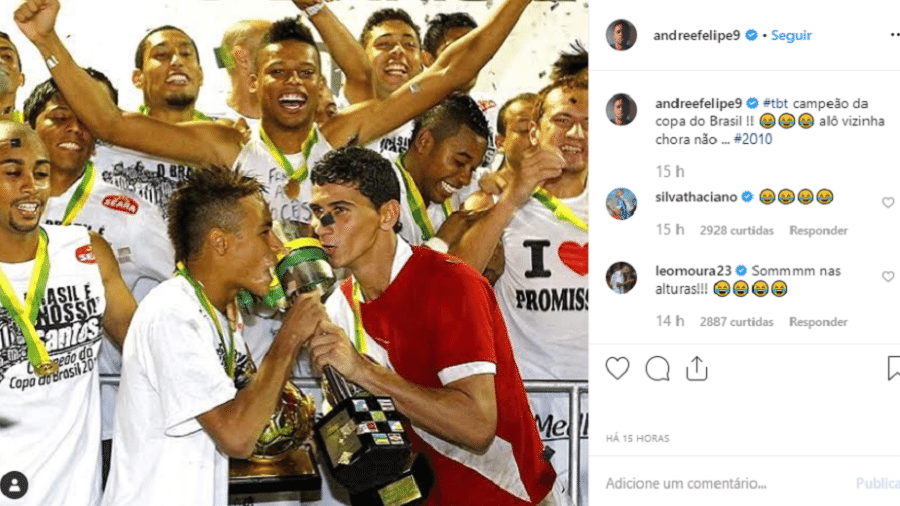 André alfineta o Inter e cutuca vizinha que fez BO contra ele - Reprodução/Instagram