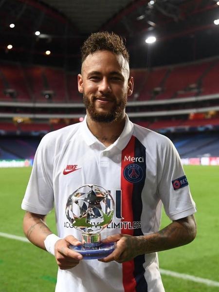 Neymar foi eleito o melhor em campo na partida contra a Atalanta - Reprodução/Instagram @neymarjr