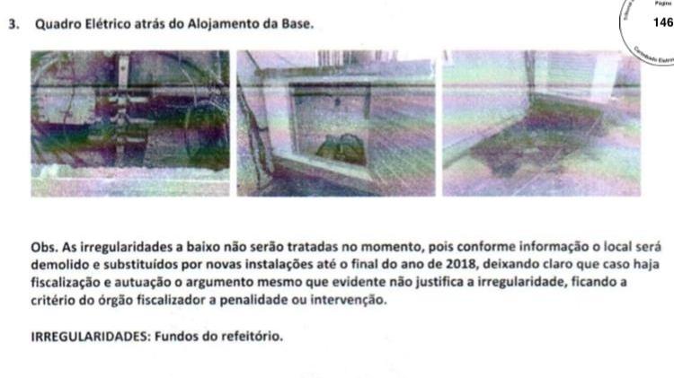 E-mail do Flamengo sobre problemas elétricos no Ninho - Reprodução - Reprodução