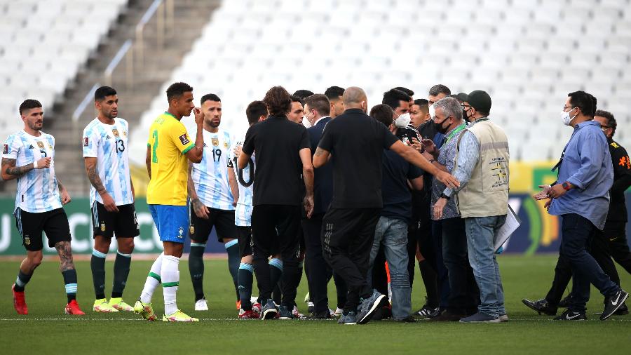 ⏱️ Muita tensão, pouco jogo: Brasil e Argentina vão ao intervalo empatando