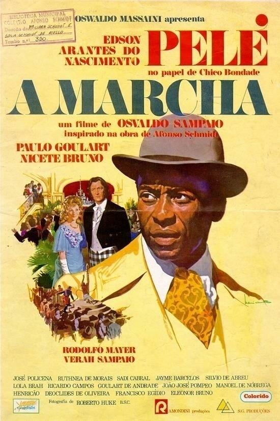 Cartaz do filme "O barão Otelo no barato dos bilhões" (1971), produção nacional com participação de Pelé - Divulgação