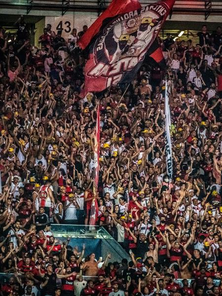 Torcida do Flamengo no Maracanã no jogo contra o Corinthians, pelo Brasileirão 2021 - Alexandre Vidal/Flamengo
