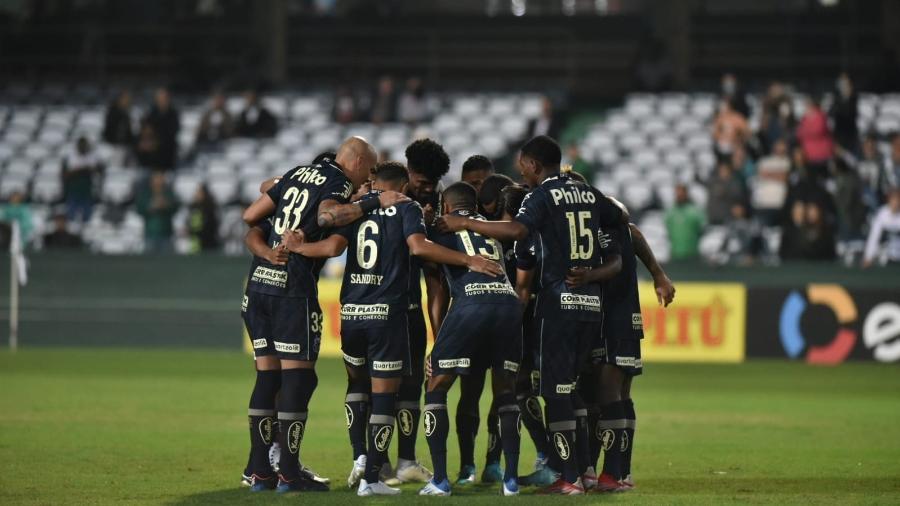 Elenco do Santos na derrota para o Coritiba na Copa do Brasil - Ivan Storti/Santos FC