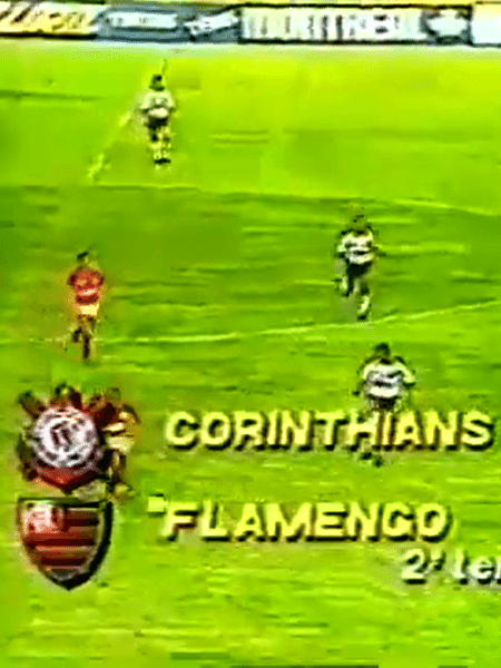 Corinthians e Flamengo decidiram a Supercopa do Brasil em 1991, jogo que teve transmissão exclusiva da Band - Reprodução/TV Bandeirantes