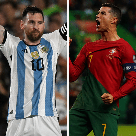 Lionel Messi e Cristiano Ronaldo: será que eles chegam à Copa de 2026? - Montagem UOL/Getty
