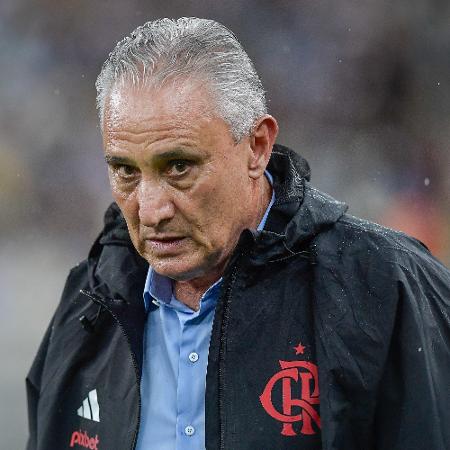 Tite, técnico do Flamengo, no clássico com o Vasco, pelo Carioca