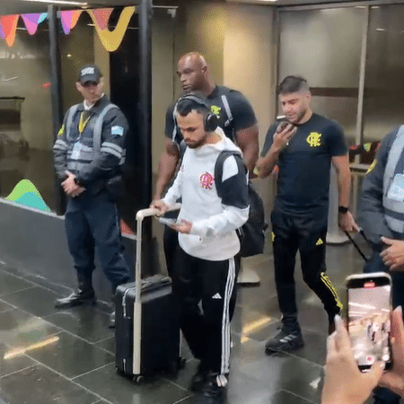 Michael na chegada do Flamengo ao Rio