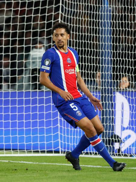 Marquinhos no jogo PSG 4 x 2 Barcelona, pela Champions Marquinhos no jogo PSG 4 x 2 Barcelona, pela Champions