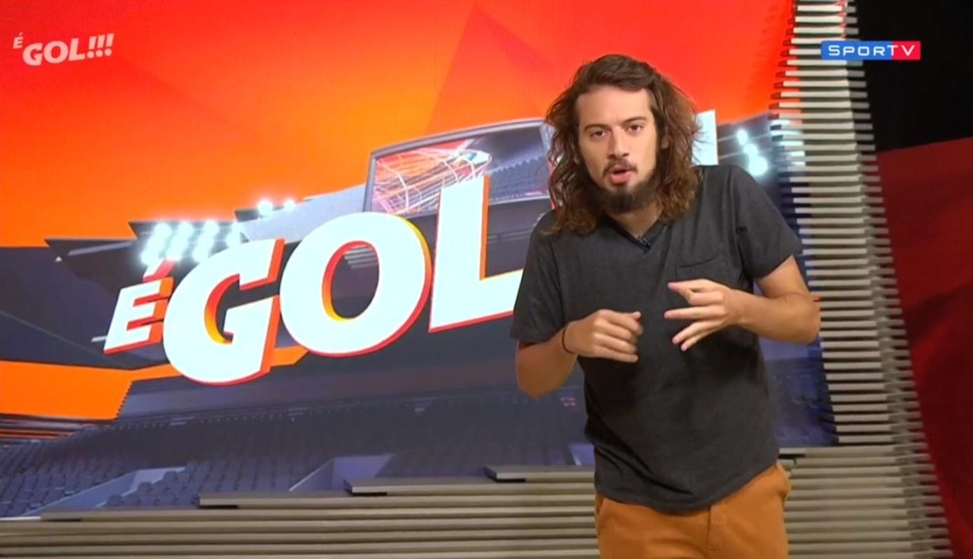 Lucas Strabko, o Cartolouco, no extinto "É Gol" - Reprodução