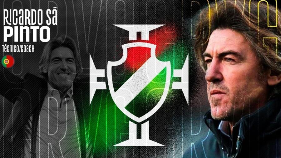 Português Ricardo Sá Pinto foi anunciado como novo técnico do Vasco da Gama - Divulgação / Vasco