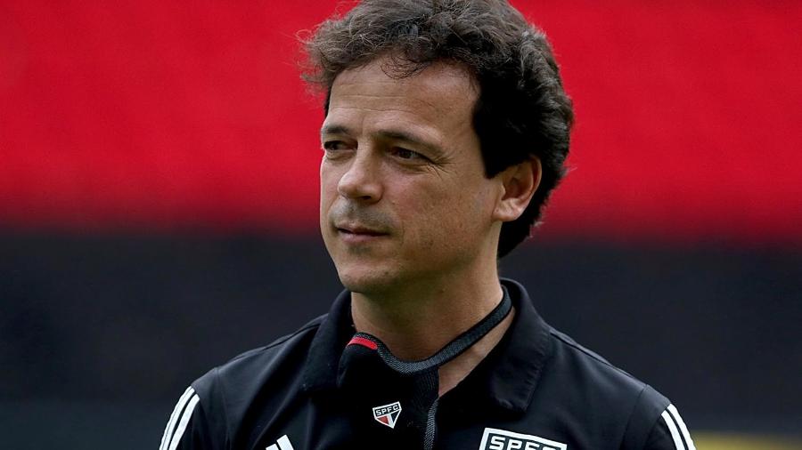 Fernando Diniz comanda o São Paulo em partida do Campeonato Brasileiro - Rubens Chiri/SPFC