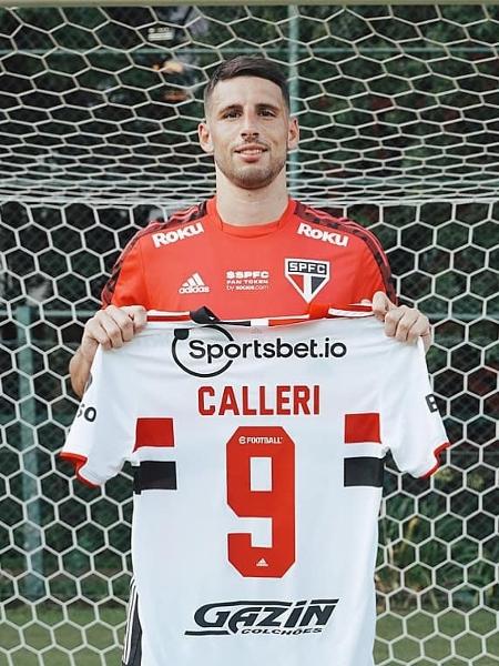 Calleri utilizará a camisa 9 do São Paulo em 2022 - Divulgação/São Paulo