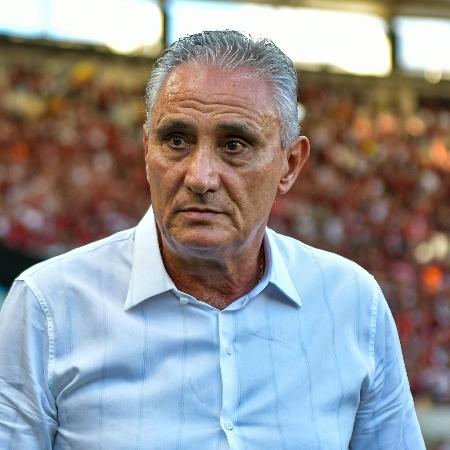 Tite, técnico do Flamengo, na final do Carioca, contra o Nova Iguaçu