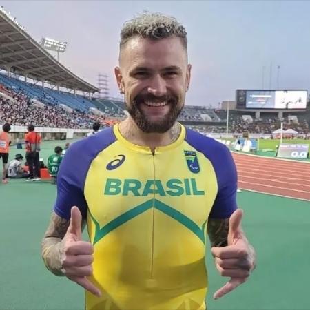 Vinicius Rodrigues no Mundial de atletismo paralímpico, em Kobe, no Japão