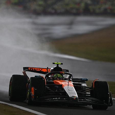 Lando Norris durante o GP de Silverstone - Rudy Carezzevoli/Getty Images
