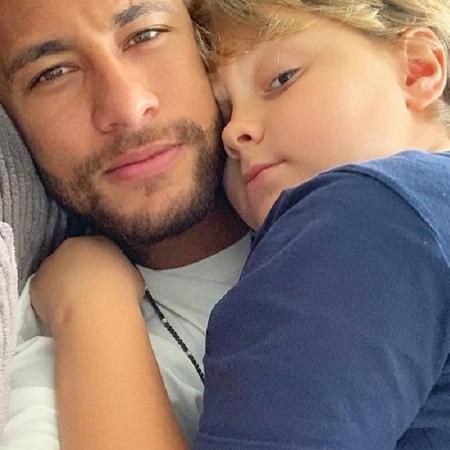 Neymar ao lado de Davi Lucca - Reprodução/Instagram