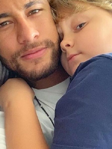 Neymar ao lado de Davi Lucca - Reprodução/Instagram