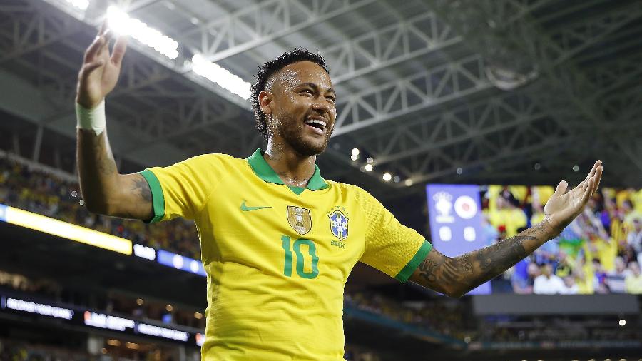 Neymar que conquistar a Copa América com a seleção brasileira - Michael Reaves/Getty Images/AFP