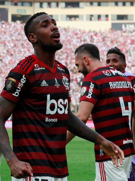 Gerson comemora conquista da Libertadores pelo Flamengo - Henry Romero/Reuters