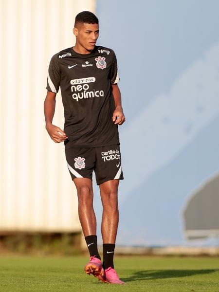 Rodrigo Varanda em treino do Corinthians no CT Joaquim Grava. - Rodrigo Coca/Agência Corinthians