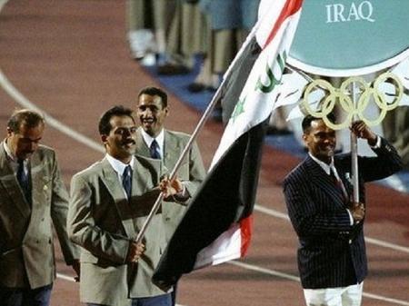 Raed levou a bandeira de seu país na abertura da Olimpíada - Getty Images