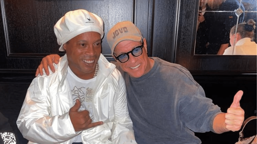 Ronaldinho Gaúcho celebra encontro com Jean-Claude Van Damme em Paris - Instagram