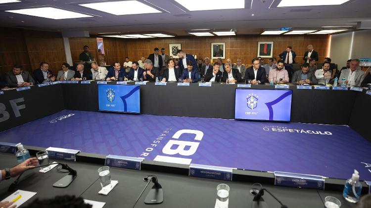 Reunião de clubes na CBF no começo do ano Reunião de clubes na CBF no começo do ano