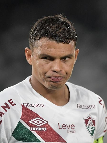 Thiago Silva durante partida entre Fluminense e Botafogo no Carioca - Thiago Ribeiro/AGIF