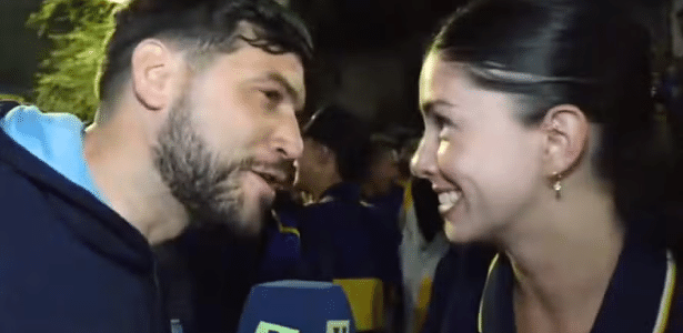 'Se for gol, é gol': torcedora do Boca explica flerte com repórter ao vivo