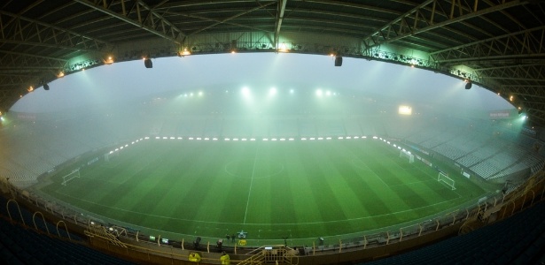 Jogo Nantes x Caen foi remarcado diante de forte névoa no Estádio de la Beaujoire - Arnaud Duret/FC Nantes
