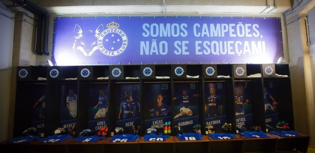 Vestiário do Cruzeiro - Cruzeiro/Divulgação - Cruzeiro/Divulgação