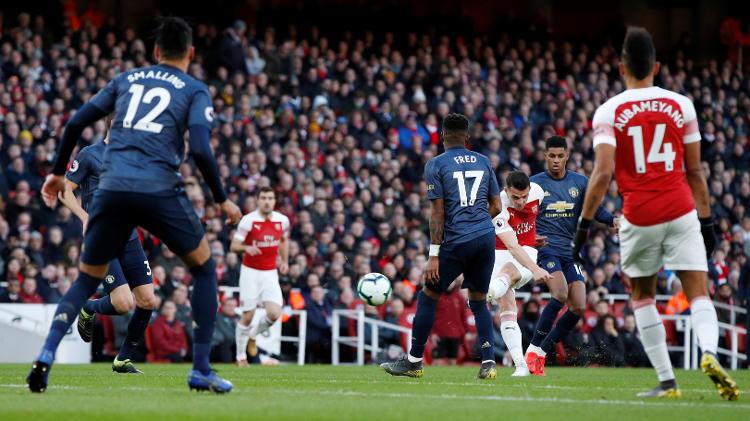 Xhaka coloca veneno na bola e abre o placar para o Arsenal - Reuters/John Sibley - Reuters/John Sibley