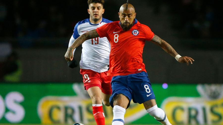 Arturo Vidal é um dos remanescentes da seleção chilena bicampeã da Copa América - ANDRES PINA / Photosport Chile / AFP