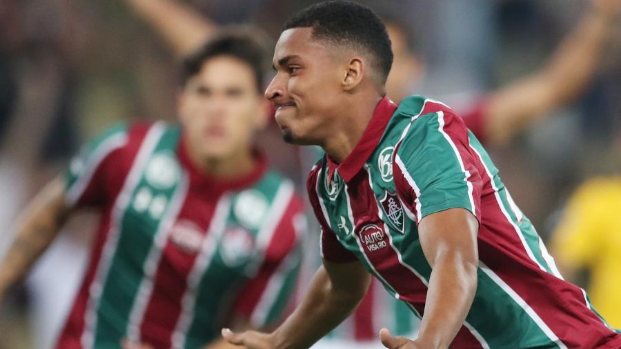 Marcos Paulo fez o primeiro gol como profissional do Fluminense - REUTERS/Ricardo Moraes