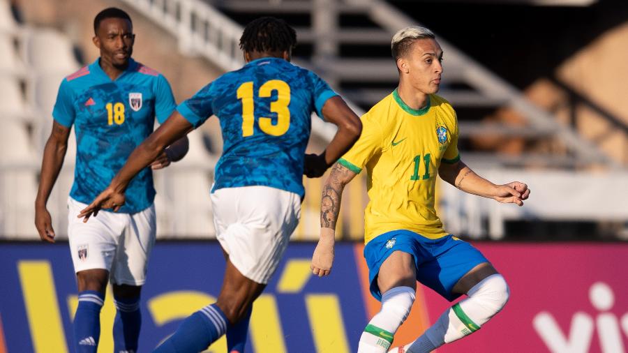 Amistoso entre a seleção olímpica do Brasil e Cabo Verde - Ricardo Nogueira/CBF