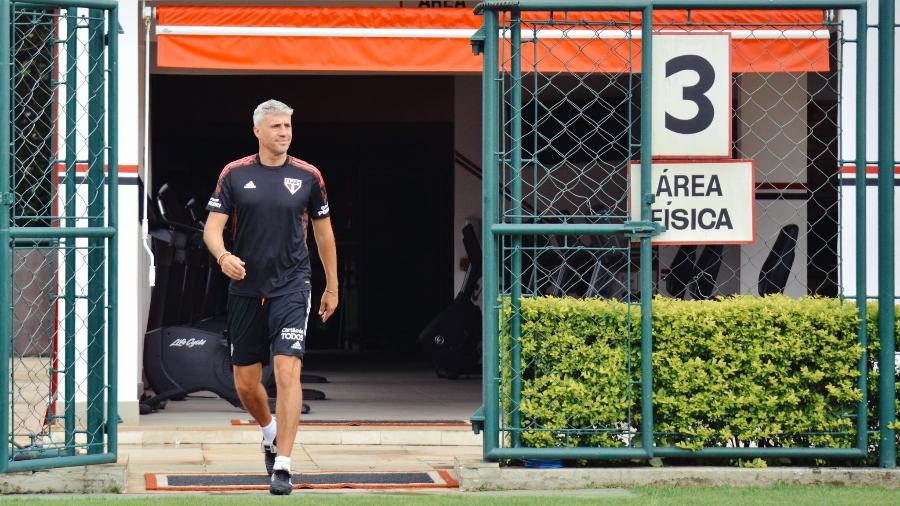 Hernán Crespo, técnico do São Paulo, no CT da Barra Funda - Fellipe Lucena/São Paulo FC