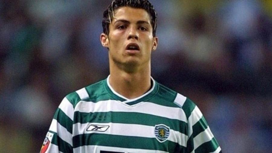 Cristiano Ronaldo despontou para o futebol com a camisa do Sporting Lisboa, de Portugal - Reprodução