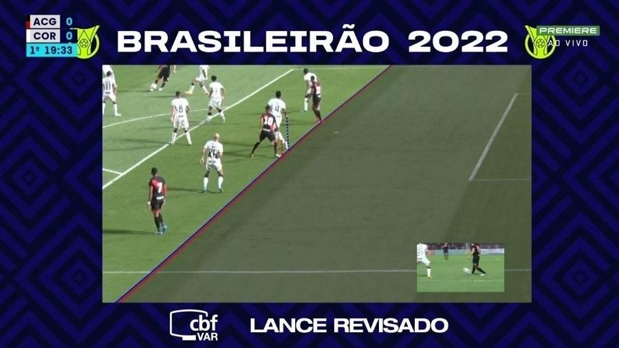 Segundo a CBF, árbitro acertou em anular gol do Atlético-GO